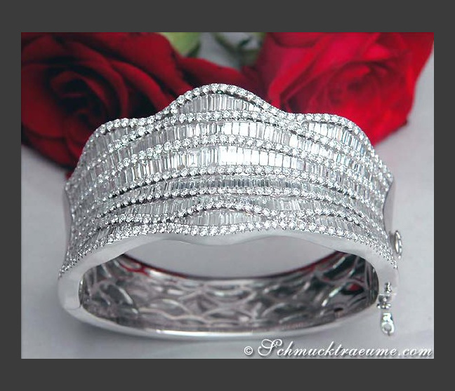 Opulenter Brillanten / Diamanten Armreif (15,99 ct.) #1 Opulenter Brillanten / Diamanten Armreif (15,99 ct.) #1