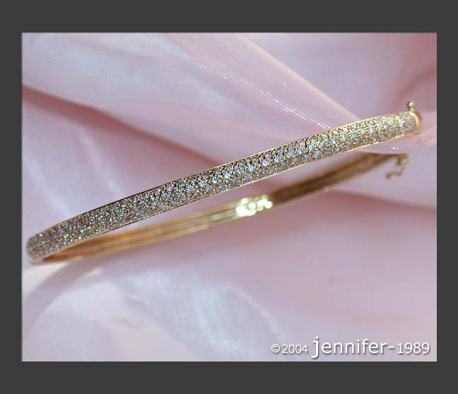 Bildschöner Diamanten Armreif in Gelbgold 585 #1