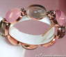 Prächtiges Rosenquarz Rauchquarz Brillanten Armband #3