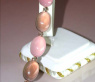 Prächtiges Rosenquarz Rauchquarz Brillanten Armband #4