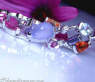 Zauberhaftes Multicolor Edelstein Brillanten Armband #4