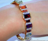Herrlicher Multicolor Edelstein Diamanten Armreif #6