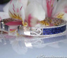 Stattlicher Saphir Armreif mit Brillanten #3