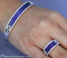 Stattlicher Saphir Armreif mit Brillanten #5