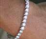Bildschönes Diamanten Tennis Armband (9,31 ct.) #5