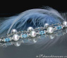 Bildschönes Süßwasserperlen Armband mit Blautopasen und Brillanten #1