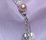 Bildschönes Multicolor Süßwasserperlen Collier #4