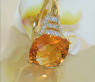 Strahlender Citrin Ring mit Brillanten #4