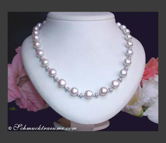 Herrliches Süßwasserperlen Collier (40 cm) #1 Herrliches Süßwasserperlen Collier (40 cm) #1