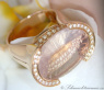 Extravaganter Rosenquarz Ring mit Brillanten #4