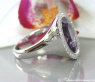 Interessanter Amethyst Ring mit Brillanten in Weißgold #3