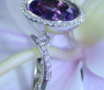 Interessanter Amethyst Ring mit Brillanten in Weißgold #4