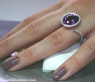 Interessanter Amethyst Ring mit Brillanten in Weißgold #5