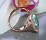 Interessanter Blautopas Ring mit Diamanten #5