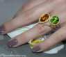 Interessanter Blautopas Ring mit Diamanten #9
