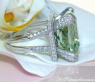 Imposanter Prasiolith Ring mit Brillanten #4