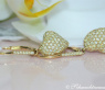 Feine Diamant Herz Ohrringe in Gelbgold 750 #2