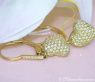 Feine Diamant Herz Ohrringe in Gelbgold 750 #3