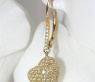 Feine Diamant Herz Ohrringe in Gelbgold 750 #5
