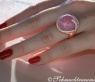 Edler Rosenquarz Brillanten Ring #6