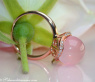 Bezaubernder Rosenquarz Brillanten Ring #4