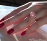 Bezaubernder Rosenquarz Brillanten Ring #6