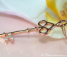 Feiner Diamanten Schlüssel Anhänger in Roségold #3