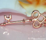 Feiner Diamanten Schlüssel Anhänger in Roségold #5