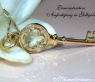 Zarter Diamanten Schlüssel Anhänger in Roségold #6