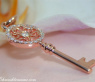Bezaubernder Diamanten Schlüssel Anhänger in Roségold #3