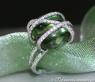 Außergewöhnlicher Prasiolith Ring mit Brillanten #1