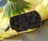 Auffallender schwarze Diamanten Dog Tag Anhänger #3