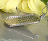 Auffallender schwarze Diamanten Dog Tag Anhänger #5