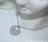 Attraktiver Kreis Brillanten Anhänger mit Kette #4