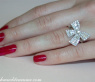 Femininer Diamanten Schleifen Ring #3