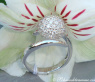 Attraktiver Diamanten Pavé Kugel Ring #3