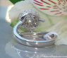 Attraktiver Diamanten Pavé Kugel Ring #7
