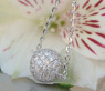 Edle Brillanten Pavé Kugel an Kette #2