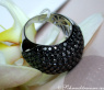Stattlicher schwarze Diamanten Ring #5