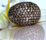 Stattlicher naturbraune Brillanten Ring #1