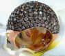 Stattlicher naturbraune Brillanten Ring #2