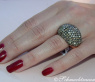 Stattlicher naturbraune Brillanten Ring #4