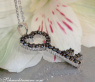 Zarter schwarze Diamanten Schlüssel Anhänger #4