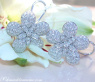Feminine Brillanten Ohrstecker im Blumen Design #3