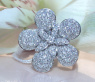 Femininer Brillanten Ring im Blumen Design #1