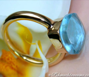 Feinster Blautopas Ring
