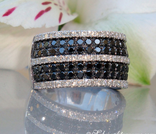 Edler schwarze Diamanten Ring #1 Edler schwarze Diamanten Ring #1