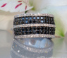 Edler schwarze Diamanten Ring #1