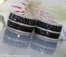 Auffallend attraktive schwarze Diamanten Ohrringe #1
