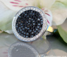 Eleganter Weißgold Ring mit schwarzen Diamanten #1
